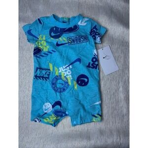 NWT blue Nike onesie/romper size 3 months